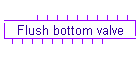 Flush bottom valve